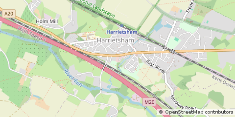 Map of Maidstone, Kent