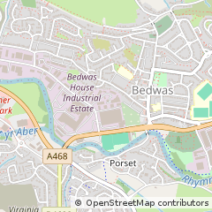 Map of Caerphilly, MID Glamorgan
