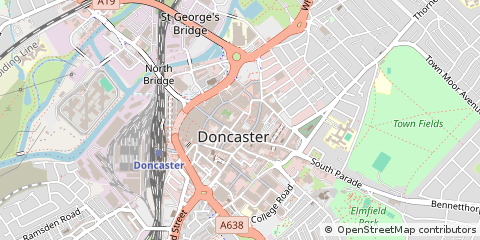 Map of Doncaster