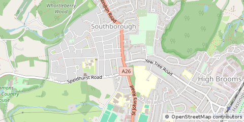 Map of Tunbridge Wells, Kent