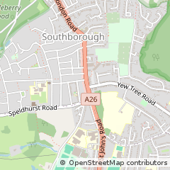 Map of Tunbridge Wells, Kent
