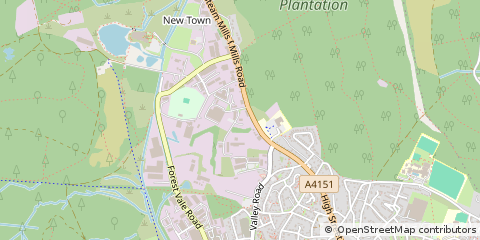 Map of Cinderford, Gloucestershire