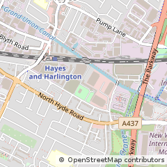 Map of Hayes, Middlesex