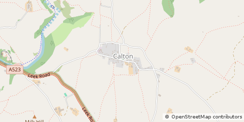 Map of Stoke on Trent, Staffordshire