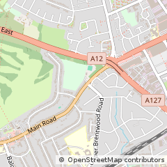 Map of Romford, Essex