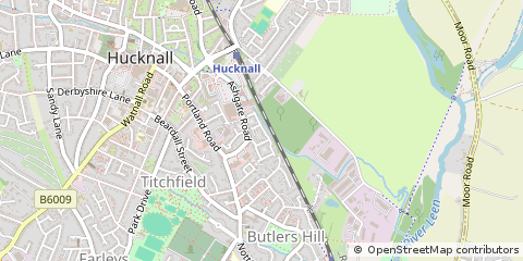 Map of Nottingham, Nottinghamshire