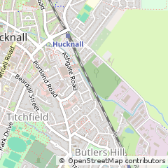 Map of Nottingham, Nottinghamshire