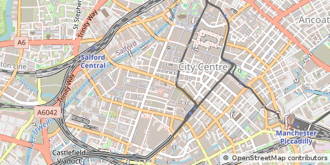 Map of Manchester