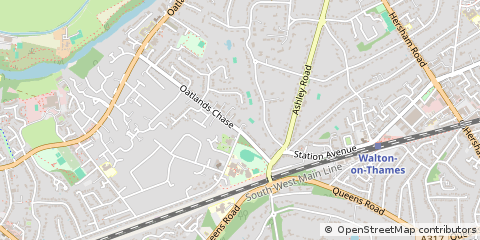 Map of Weybridge