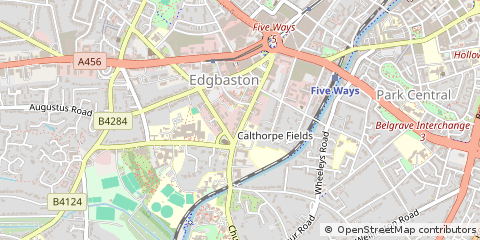 Map of Birmingham, West Midlands