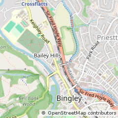 Map of Bingley, West Yorkshire