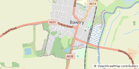 Map of Doncaster, South Yorkshire