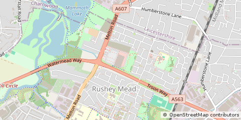 Map of Leicester