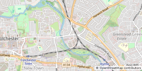Map of Colchester