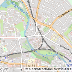 Map of Colchester