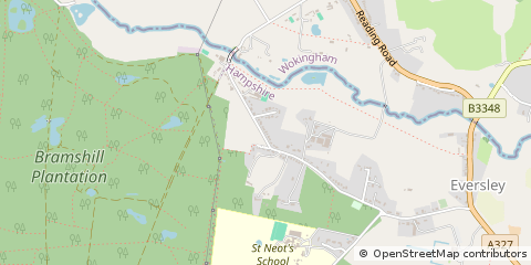 Map of Hook, Hampshire