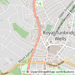 Map of Tunbridge Wells, Kent