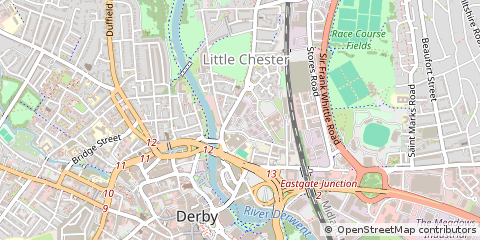 Map of Derby, Derbyshire
