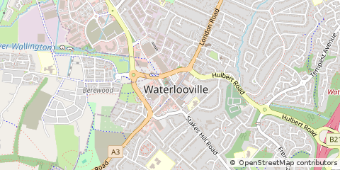 Map of Waterlooville, Hampshire