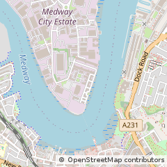 Map of Rochester, Kent