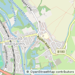 Map of Stanstead Abbotts, Hertfordshire