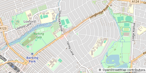 Map of Barking, Essex