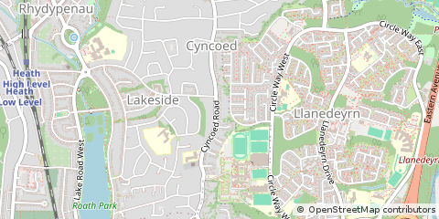 Map of Cardiff