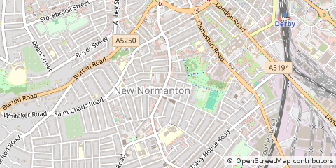 Map of Derby