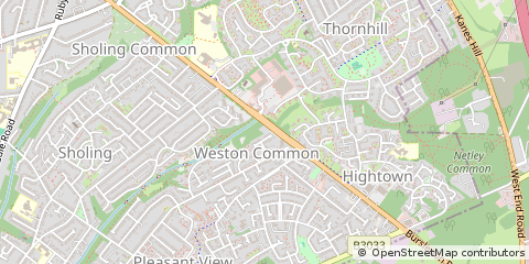 Map of Southampton, Hampshire