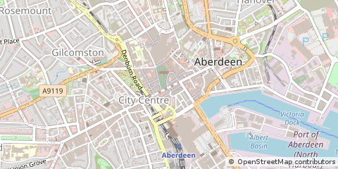 Map of Aberdeen, Aberdeenshire