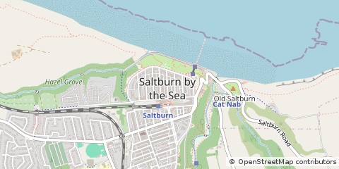 Map of Saltburn by the SEA, Cleveland