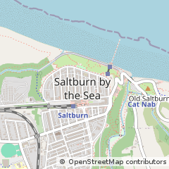 Map of Saltburn by the SEA, Cleveland