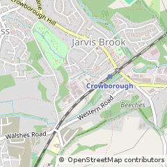 Map of Crowborough, East Sussex