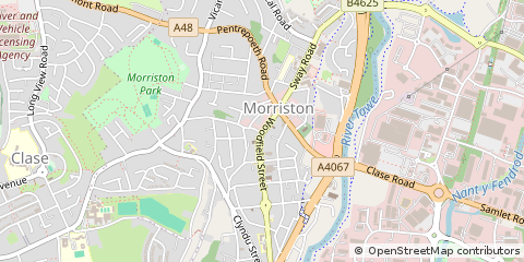 Map of Swansea