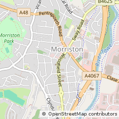 Map of Swansea