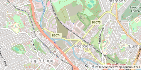 Map of Sheffield