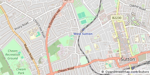 Map of Sutton