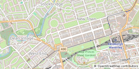 Map of Edinburgh, City of Edinburgh