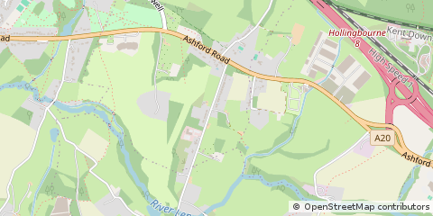 Map of Maidstone, Kent