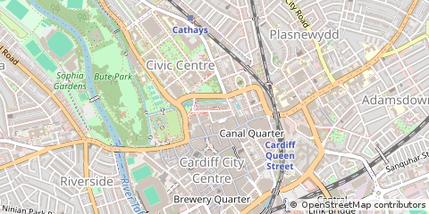 Map of Cardiff
