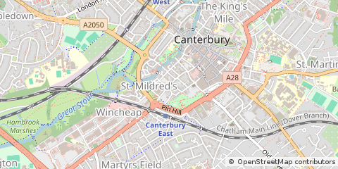 Map of Canterbury