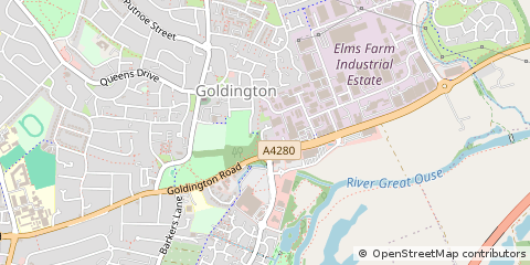 Map of Bedford