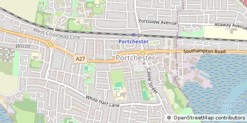 Map of Fareham, Hampshire