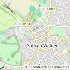 Map of Saffron Walden, Essex