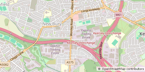 Map of Bolton, Lancashire