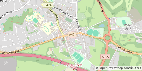 Map of Beaconsfield, Bucks