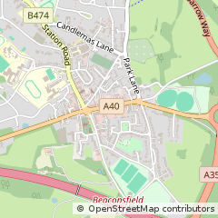 Map of Beaconsfield, Bucks