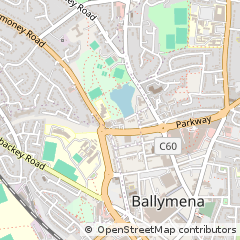 Map of Ballymena, Co. Antrim