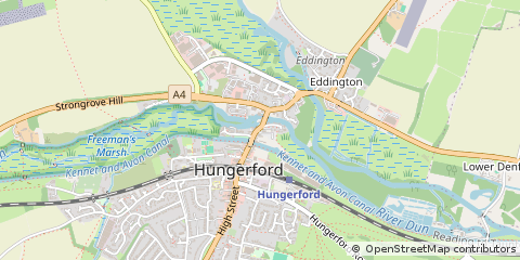 Map of Hungerford, Berkshire