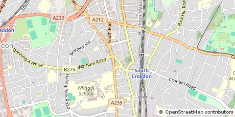 Map of South Croydon